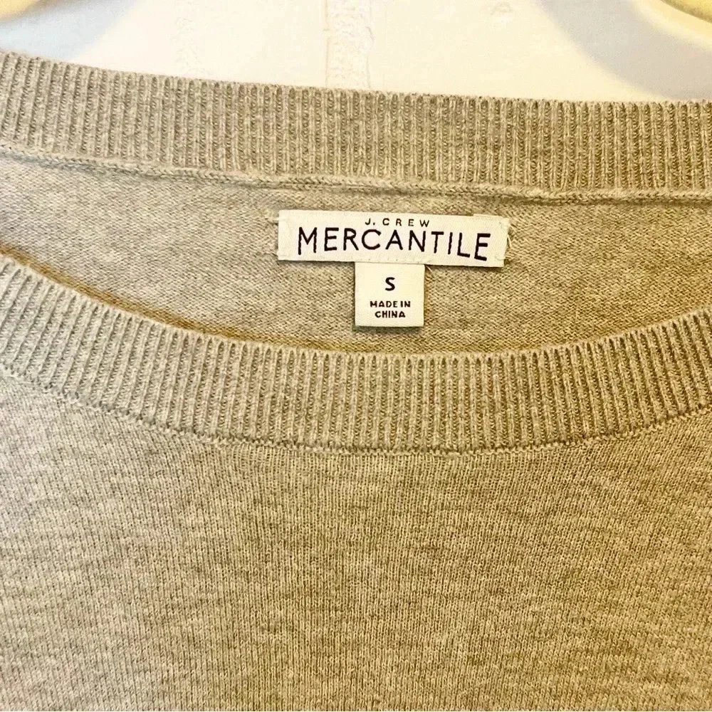 J.crew gray sweater Buffalo check underlay size small